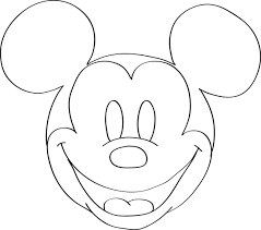 Mickey Mouse Para Colorear Cara