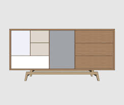 Ayansh solid wood buffet table. Mid Century Modern Sideboard Sketchup Hub