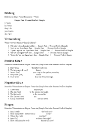 The present perfect is a verb tensewhich is used to show that an action has taken place once or many times before now. Nachhilfe Present Perfect Und Simple Past