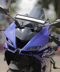 Yamaha Black And Blue Motorcycle Dark Knight Wind Screen Fairing For Yamaha R15 V3 Matte Blue Yamaha Bikes Wind Screen Yamaha