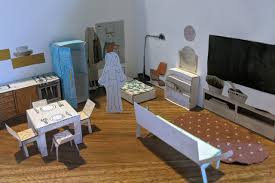 Furniture arranging kit 1 4 scale interior design. How To Create Miniature 3d Furniture Center For Architecture