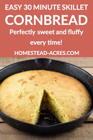 Pour into skillet or pan. Easy Skillet Cornbread Without Buttermilk Homestead Acres