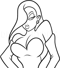 How To Draw Jessica Rabbit Easy, Step by Step, Drawing Guide, by Dawn 