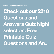 Tylenol and advil are both used for pain relief but is one more effective than the other or has less of a risk of si. Check Out Our 2018 Questions And Answers Quiz Night Selection Free Printable Quiz Questions And Answers With Pub Quizzes General Knowledge Question And Answer