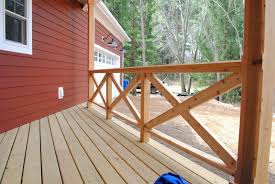 To make a regular post, cut two 1x4s and one 2x4 to the height of the railing, minus the thickness of the rail cap. Pin By Angi Polderman On Pcw Design Build Deck Railing Design Porch Railing Porch Design