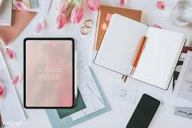 Download Premium Psd Of Aerial View Of Digital Devices Mockup On Table In 2020 Website Design Aerial View Mockup