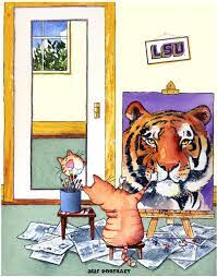 Fix paper to a drawing board and get your pencil sharpened. Lsu Self Portrait Print Cats Cat Art Painting