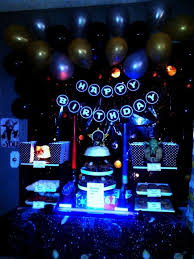 Theme 16th Birthday Party Ideas For Boys 15 Awesome Glow In The Dark Party Ideas Indoor Birthday Parties Star Wars Birthday Party Space Birthday Party