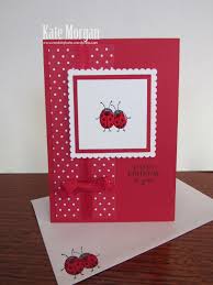 Love You Lots Ladybugs Feminine Birthday Card Stampinup Diy Cardsbykate Ladybug Card Craft Hostess Stamps