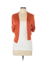 Details About Lane Bryant Women Orange Cardigan 14 Plus