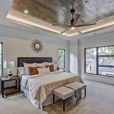 Painting the ceiling a darker colour than the walls can make a room feel much more spacious and elongated. Bedroom Ceiling Lighting Ideas Ylighting Ideas