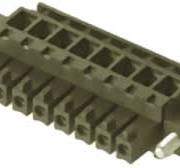 Weidmuller BC 3.81 Steckbarer Klemmenblock Steckverbinder 6-Kontakte  3.81mm-Raster gewinkelt