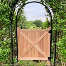 This cedar garden wood arbor is designed to support any of our porch swings if desired, as well as. Cedar Fence Gate Plans Jaime Costiglio