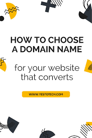 How To Choose A Domain That Converts To Name Your Website Internet Marketing Blogger Resources Website