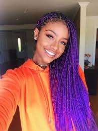 Black And Purple Braids Hairstyles Pin Di K I A R A Su Cravings Capelli Con Treccine Africane Acconciature Trecce Africane Trecce Africane