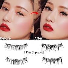 Amazon.com: 2Pair Magnetic lashes with applicator, Two styles 3D Natural  Look Magnetic Eyelashes without Eyeliner,Natural and Bushy, Reusable  Magnetic Lashes with Applicator No Glue, Easy to Wear : Beauty & Personal  Care