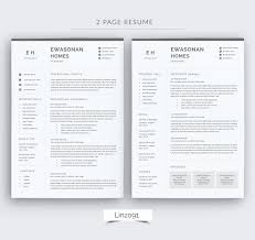 Type of resume and sample, standard cv format 2 pages. 2 Page Resume Format Inspirational Minimal Resume 3 Pages Cv Template For Word Two Page
