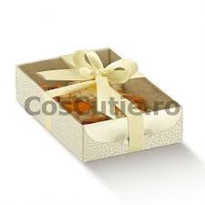 Cutie Alba Cu Capac Transparent 25x19x8 Cm