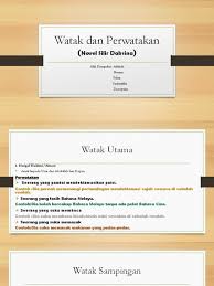 ← tema dan persoalan (novel tingkatan 3). Watak Dan Perwatakan