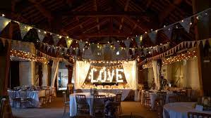 Bunting And Love Letter Lighting In The Airedale Barn East Riddlesden Hall Barnwedding Rusticwedding Wedding Venues Venues Rustic Vintage Wedding