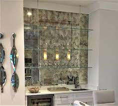 Antique Mirror Tiles 14x14 Vintage