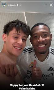 Arda Güler: “Happy for you David...