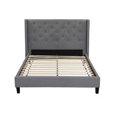 Maybe you would like to learn more about one of these? Husky Megan Upholstered Platform Bed Queen Grey Best Buy Canada
