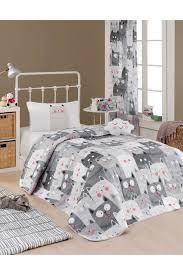 Kapitone Yatak Ortusu Seti Tek Kisilik Duvardakediler Gri Komsu Magazalari Giyim Ve Kozmetige Dair Her Sey