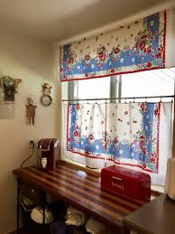 retro kitchen tablecloth curtains