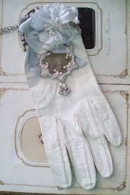 Stunning Repurposed Antique Ladies White Kid Glove Faux Purse Etsy White Gloves Vintage Vintage Gloves Shabby Chic Teapots