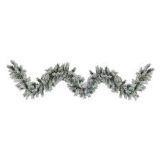 The tiny specks of snow lend a lovely wintry appeal to the garland, and make the perfect decor accent for the holidays. Northlight 9 X 10 Unlit Flocked Angel Pine With Pine Cones Artificial Christmas Garland Target