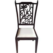 Located in new york, ny. Buy Online Teak Wood Carved Back Dining Chairs Set Of 6 Zifiti Com 529793