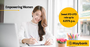 Use imoney fixed deposit online calculator to compare highest fixed deposit interest rates for each malaysian bank. Maybank To All Women Out There Enjoy Special Rates Of Up To 4 05 P A With Maybank S Fixed Deposit Or Islamic Fixed Deposit I From Now Till 6th April 2018 Maybankfixeddeposit Find Out