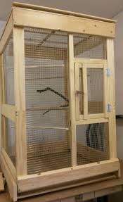 Made Mostly From Scrap Wood In My Warehouse Bird Cage For My African Grey To Use Parrotcageid Gaiolas Para Passaros Aviario De Passaros Viveiros Para Passaros