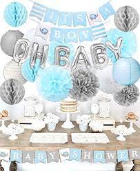 20 pack baby shower return gifts for guests, blue baby elephant keychains + thank you kraft tags for elephant theme party favors, baby shower favors for boy, birthday party supplies. Amazon Com Boy Baby Shower Decorations It S A Boy Baby Shower Decorations Kit With Elephant It S A Boy Baby Shower Banner Health Personal Care