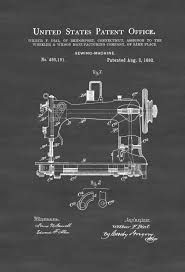 Sewing Machine Patent Sewing Room Decor Craft Room Decor Tailor Decor Vintage Sewing Machine Sewing Machine Blueprint Sewing Room Decor Craft Room Decor Sewing Machine