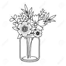 Find & download free graphic resources for jar drawing. Beautiful Nature Flowers Inside Decoration Mason Jar Bottle Plant Royalty Free Cliparts Vectors And Stock Illustration Image 124835232