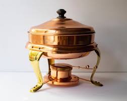 Check spelling or type a new query. Vintage Copper Chafing Dish Set Copper Warming Server Copper Etsy Vintage Copper Copper Kitchen Decor Copper Serving