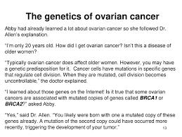 When it comes time to providing insight or advice on what to do next, cancers don't rely on just logic or intellect. But I M Too Young A Case Study Of Ovarian Cancer Ppt Download