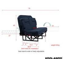 Universal Folding Seat Bed 2 Passenger - SBD024 - 2 passenger 36 inches wide
