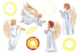 Christmas angel clipart, Christian Christmas