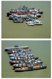 The Us Also Has Quite The Inactive Naval Fleet With Ghost Ships Just Floating In The Ocean Abandoned Ships Ghost Ship Water Crafts