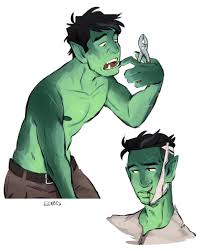 Half Orc Orc Shirtless Fantasy Men Pathfinder D D Pathfinder Dnd Man Male By Yailey E Critical Role Characters Critical Role Fantasy Character Design