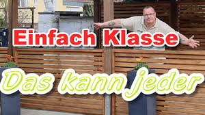 Carport Sichtschutz Zaunelement Einfach Simple Selber Bauen Youtube