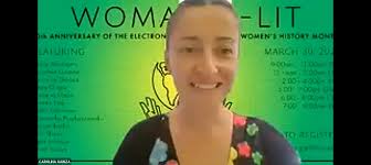 Carolina Gainza, Rejane Rocha, Nohelia Meza, and Verónica Gómez, 2021 Woman  E-Lit Symposium