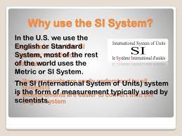 The International System Of Units Ppt Download
