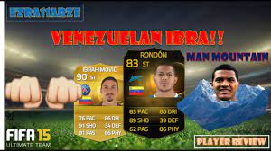 Be the first to rate this file. Fifa 15 Ultimate Team Salomon Rondon Player Review Man Mountain Youtube