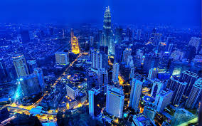 Kuala lumpur city centre is served by the kelana jaya public transportation line through klcc lrt station. Wallpaper Kuala Lumpur Malaysia Night Skyscrapers Lights City 2560x1600 Hd Picture Image