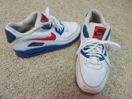 Nike Air Max 90 2007 Women S Us Size 6 7 Leather Red White Blue 312052 165 Nike Airs This Is A Link To Amazon And Nike Air Max 90 Nike Air Max Sneakers Nike
