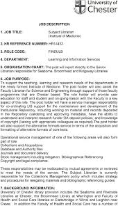 Job Description 4 Department Learning And Information